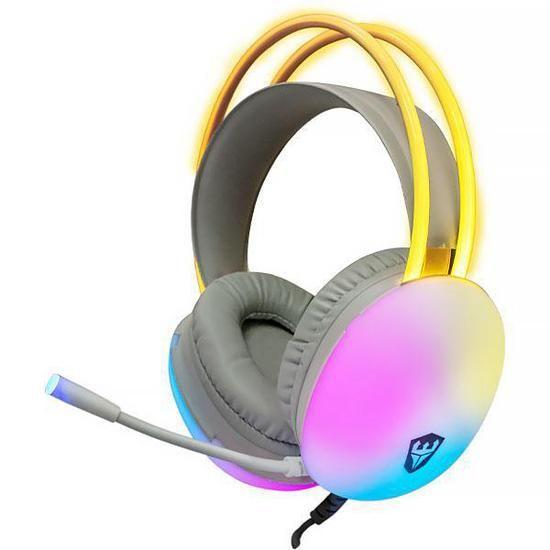 Imagem de Fone P2 c/Mic Sate GH-554 RGB Gray/Pink