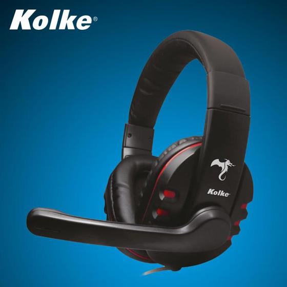 Imagem de Fone P2 c/microfone Kolke KMIG-100 Gaming P2 TRS BLK/Red