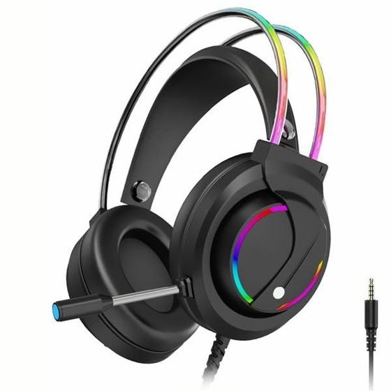 Imagem de Fone P2 c/microfone Sate GH-532 Gaming RGB Blakc