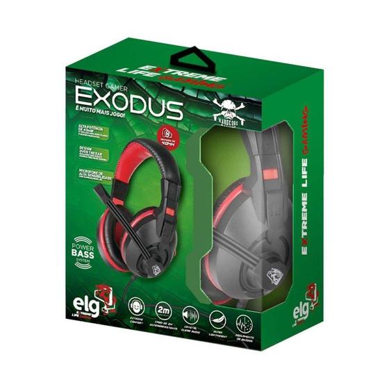 Imagem de Fone P2 Elg Hgex Exodus 40W Preto