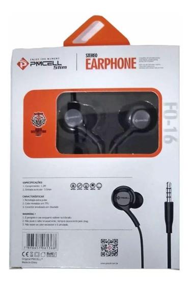 Imagem de Fone PMCELL SLIM STEREO EARPHONE FO-16