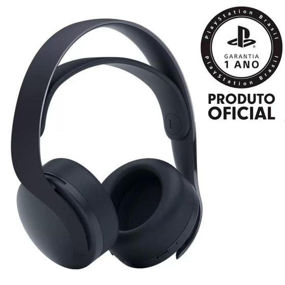 Imagem de Fone PS5 Headset Sem Fio Sony 5 Pulse 3D Midnight Black Preto