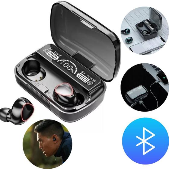 Imagem de Fone Sem Fio Bluetooth 5.1 Tws-10 Compacto e Ideal para Exercícios