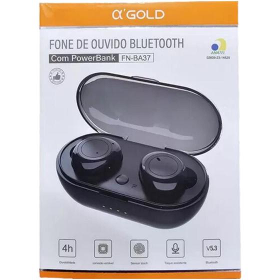 Imagem de Fone Sem Fio Bluetooth a'Gold Sensor Touch Fn-Ba37 Qualidade