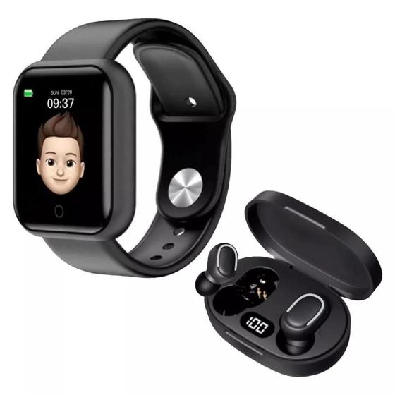 Imagem de Fone Sem Fio Bluetooth Touch Mais Smartwatch Digital Masculino Feminino