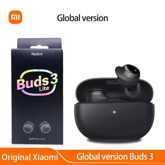 Imagem de Fone sem fio, compatível com Xiaomi redmi buds 3 lite, bluetooth 5.2, versão global, lacrado.