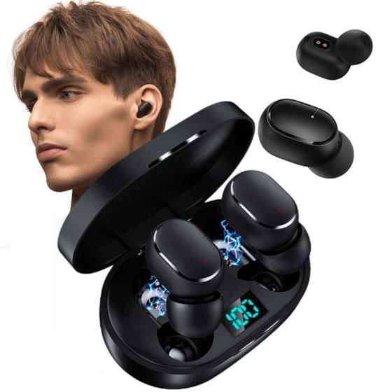 Imagem de Fone Sem Fio E6s TWS TWS Bluetooth Preto