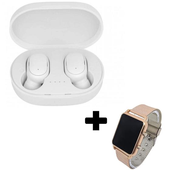 Fone Sem Fio Ios/android+ Relogio Led Digital Moda - dhp - Fone de ...