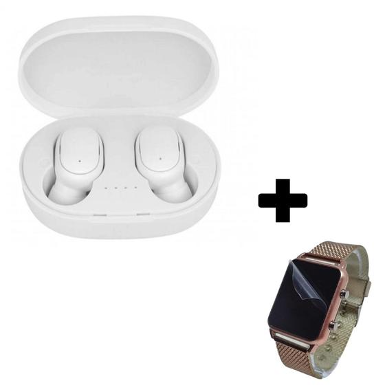 Fone Sem Fio Ios/android+ Relogio Led Digital Moda - dhp - Fone de ...