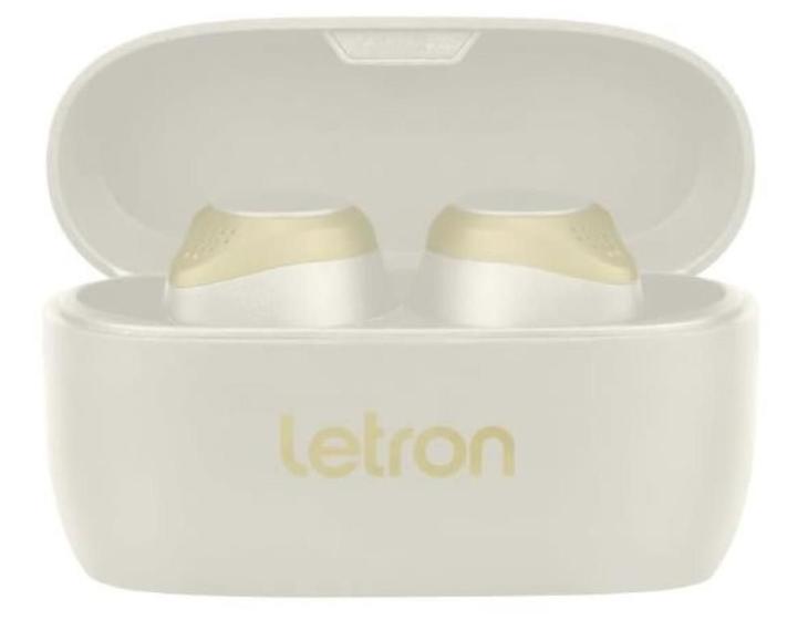 Imagem de Fone sem fio neo off white estereo intra auricular bluetooth letron 74469