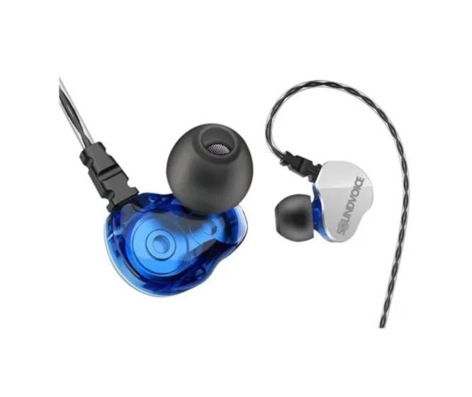 Imagem de Fone soundvoice lite in-01 in ear azul