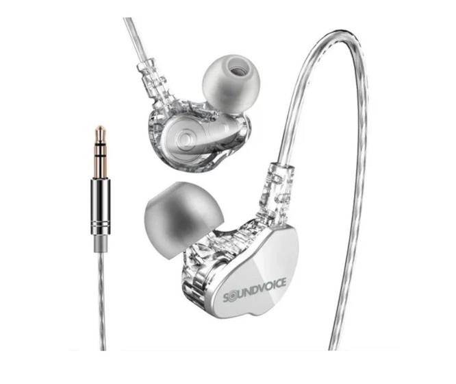 Imagem de Fone soundvoice lite in-01 in ear branco