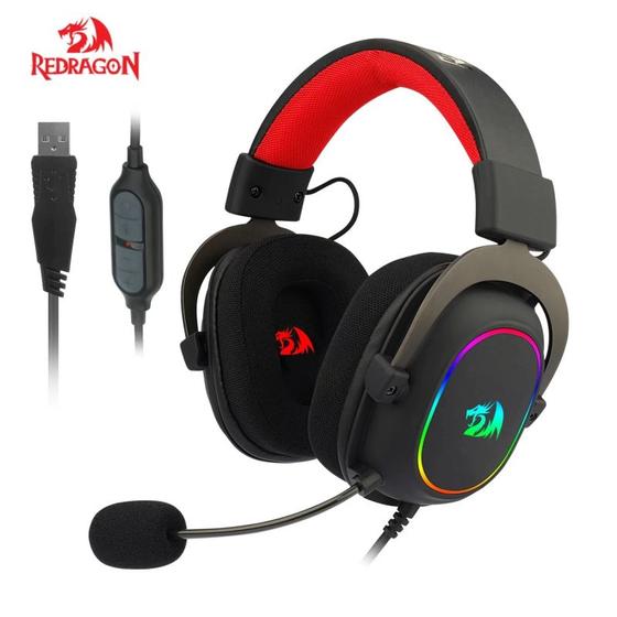 Imagem de Fone USB Redragon Zeus X H510-RGB Black