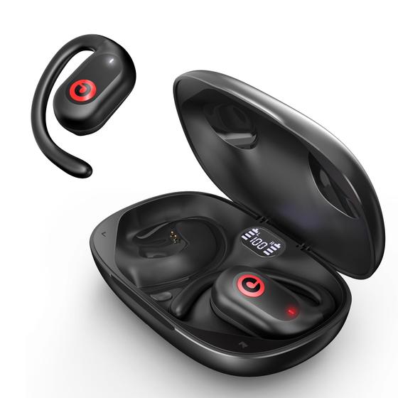 Imagem de Fones de Ouvido Abertos Sem Fio PSIER - 40 Horas de Reprodução