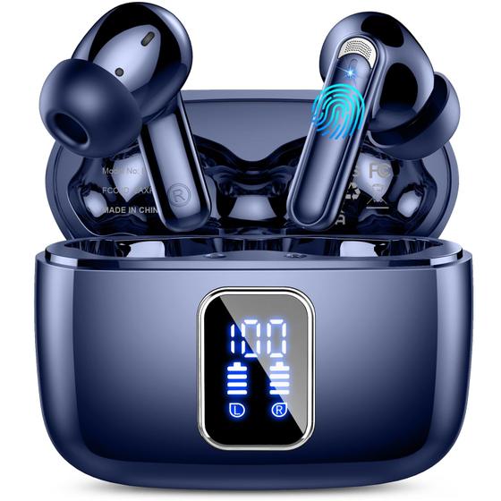 Imagem de Fones de Ouvido Bluetooth 5.3 Sem Fio com 4 Microfones ENC - 48H de Reprodução