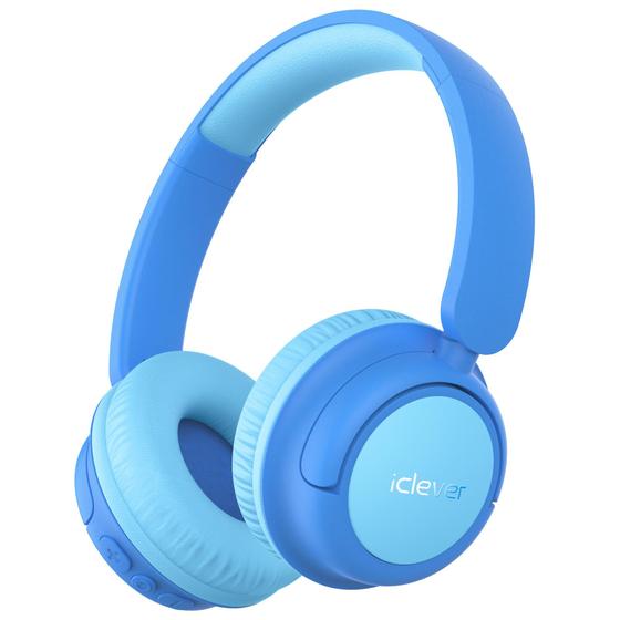 Imagem de Fones de ouvido Bluetooth iClever BTH22 Kids 60H Play Time Blue