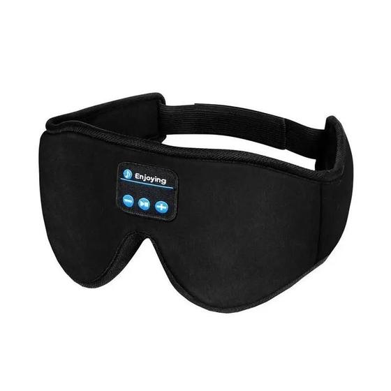 Imagem de Fones de Ouvido Bluetooth para Dormir - Macios, Elásticos e com Máscara 3D