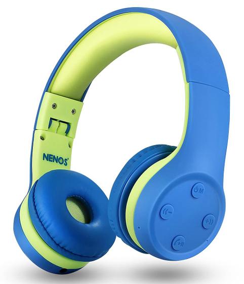Imagem de Fones de Ouvido Bluetooth Sem Fio NENOS para Crianças - 93dB com Controle de Volume