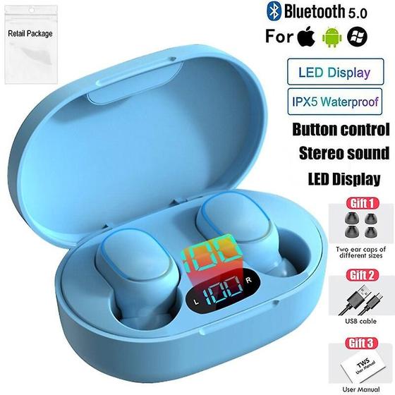 Imagem de Fones de Ouvido Bluetooth TWS E7s Sem Fio com Display LED