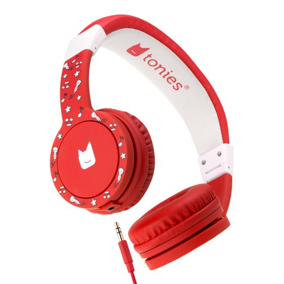 Imagem de Fones de Ouvido Dobráveis com Fio Tonies para Crianças - Vermelho