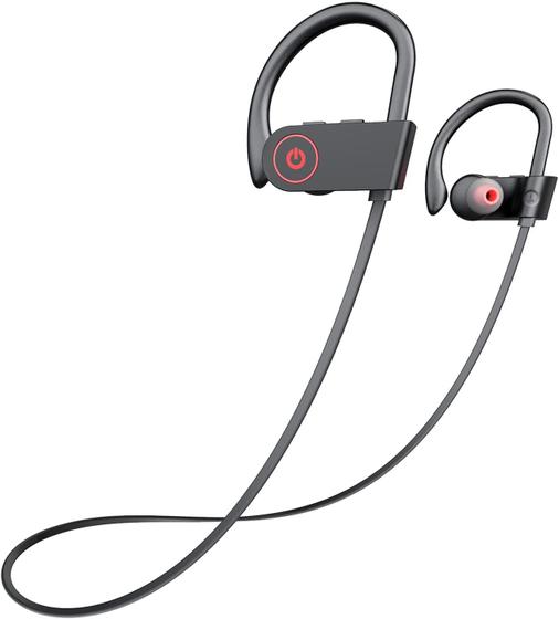 Imagem de Fones de ouvido esportivos sem fio IPX7, à prova de suor, com microfone e cancelamento de ruído
