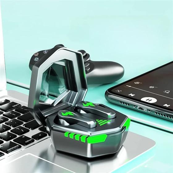 Imagem de Fones de Ouvido Gamer TWS Bluetooth com Microfone Embutido com Cancelamento de Ruído (2 unidades)