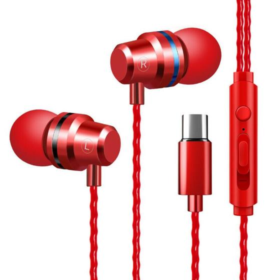 Imagem de FONES DE OUVIDO IN EAR (vermelhos) FONES DE OUVIDO COM MICRO