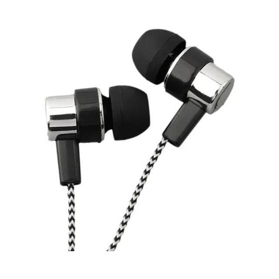 Imagem de Fones De Ouvido Intra-auriculares Com Fio De 3,5 Mm Com Cancelamento De Ruído E Graves Estéreo Para