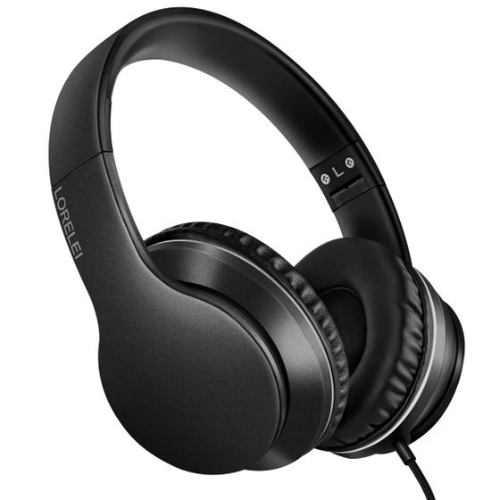 Imagem de Fones de ouvido LORELEI X6 Over-Ear com microfone dobrável preto