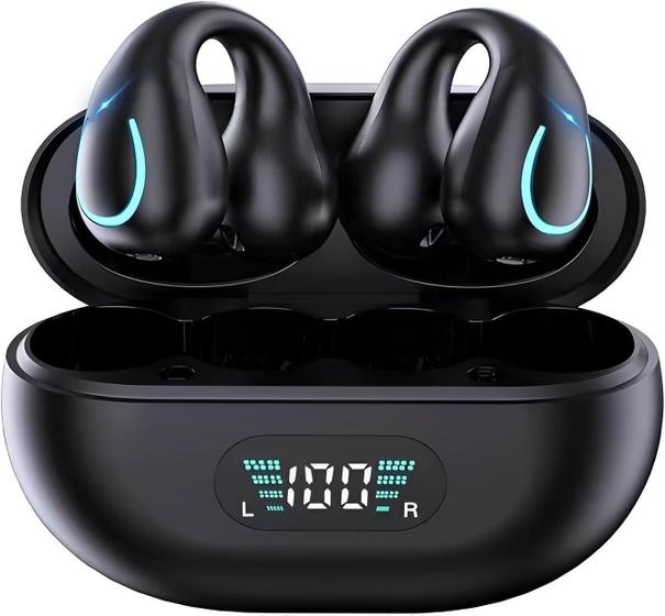 Imagem de Fones de Ouvido Open Ear com Condução Óssea NNOOSS - com Estojo de Carregamento