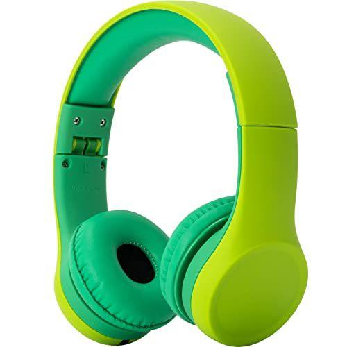 Imagem de Fones de ouvido para crianças com limitação de volume - verde