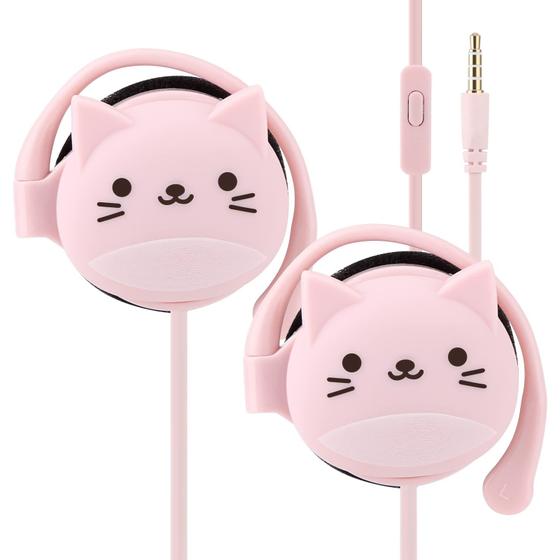 Imagem de Fones de Ouvido QearFun com Ganchos para Crianças - Microfone Integrado