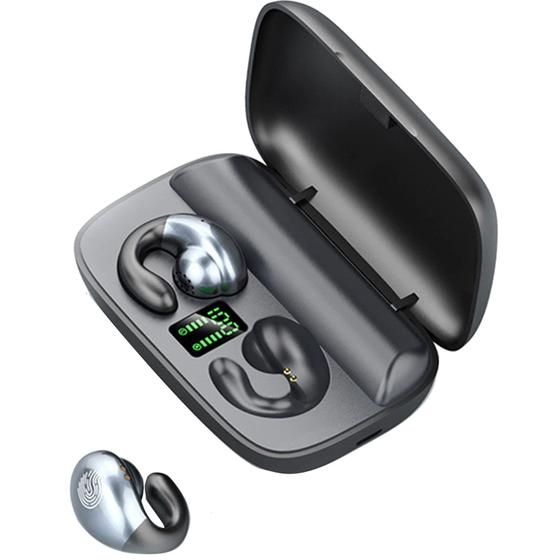 Imagem de Fones de Ouvido Sem Fio com Ganchos - Mini Fones de Condução Óssea à Prova D'Água com Cancelamento de Ruído