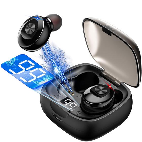 Imagem de Fones de ouvido sem fio Lady House Hi-Fi Stereo com estojo de carregamento