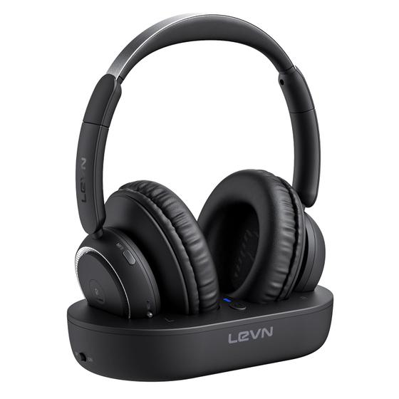 Imagem de Fones de Ouvido Sem Fio LEVN para TV - Com Base Transmissora