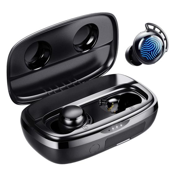 Imagem de Fones de Ouvido Sem Fio Tribit FlyBuds 3 - Bluetooth 5.3, IPX8, 110H de Bateria