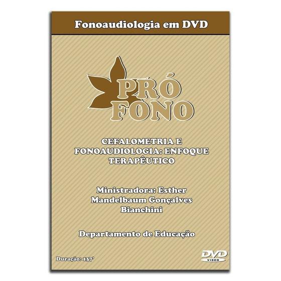 Imagem de Fonoaudiologia em dvd  cefalometria e fonoaudiologia: enfoque terapêutico