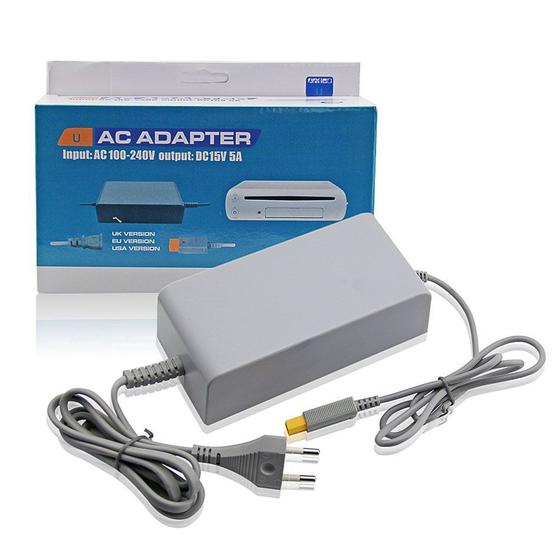 Imagem de Fonte 110v-240v Bivolt Nintendo Wii U - Ac Adaptador Cinza