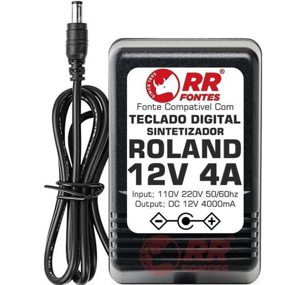 Imagem de Fonte 12V 4A Para Roland Rp-501R Rp-701 Vs-2000Cd Rp-302 301