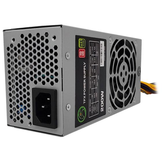 Imagem de Fonte 200W Tfx Slim Bril Pc, Bivolt Automático, Oem