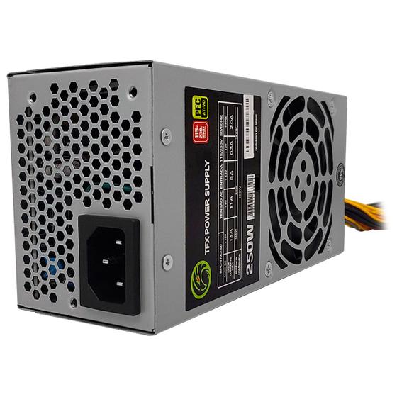 Imagem de Fonte 250W TFX Slim Brazil PC, Bivolt Automático, OEM - BPC-TFX250-PFC