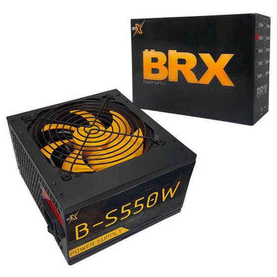 Imagem de Fonte 550W Brx B-S550W, Atx, Bivolt Automático