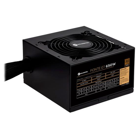 Fonte 650W 80 Plus Bronze GT Menor preço em Fonte 650W 80 Plus Bronze GT