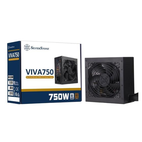 Imagem de Fonte 750W Silverstone - Eficiência 80% - 80 Plus Bronze