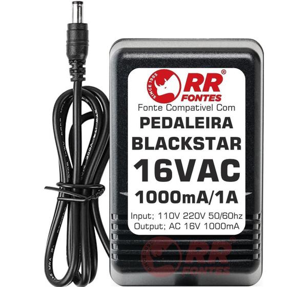 Imagem de Fonte Ac 16V Para Pedal Blackstar Valvulado Serie Ht 16Vac