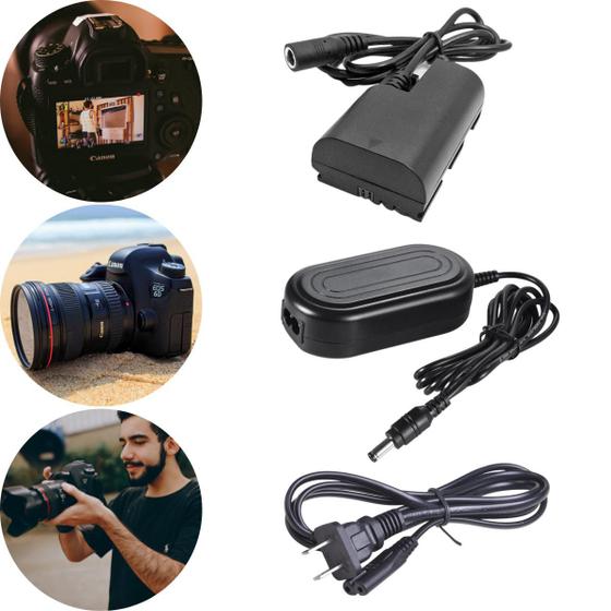 Imagem de Fonte Ack-e6 Acke6 Adaptador Ac P/ Canon 60 70d 80d 5d 6d 7d