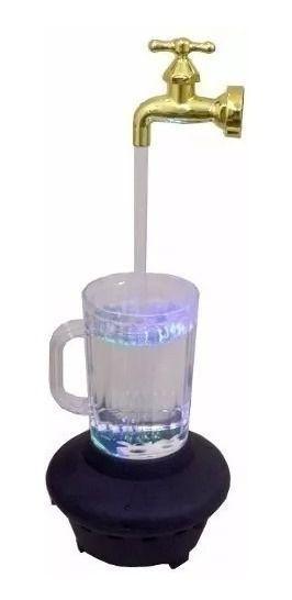 Imagem de Fonte Água Caneca Torneira Magica Decorativa Com Luz Led