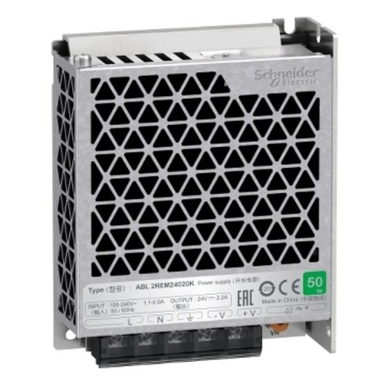 Imagem de Fonte Alimentação Chaveada Monofásico 100-240VCA 24VCC 50W 2,2 A - ABL2REM24022K  - SCHNEIDER