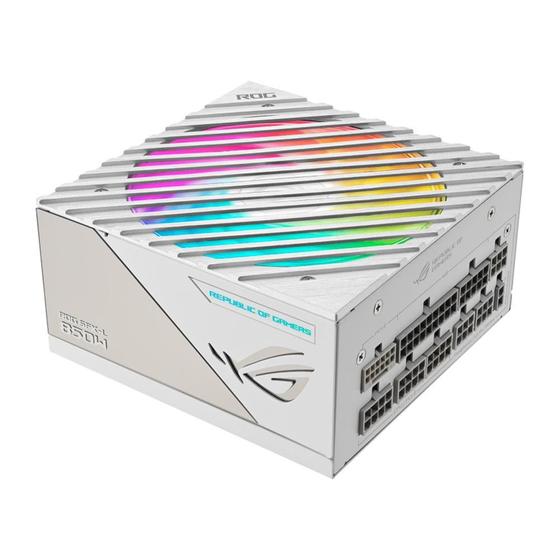 Imagem de Fonte ASUS ROG Loki SFX-L Platinum White Edition, 850W, 80 Plus Platinum, Modular, PFC Ativo, Sem Cabo, Branco - 90YE00N2-B0BA00