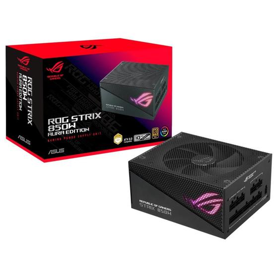 Fonte ASUS ROG Strix Aura Edition, 850W, 80 Plus Gold, Modular, PFC Ativo, Sem Cabo , Preto - 90YE00P2-B0BA00 Menor preço em Fonte ASUS ROG Strix Aura Edition, 850W, 80 Plus Gold, Modular, PFC Ativo, Sem Cabo , Preto - 90YE00P2-B0BA00